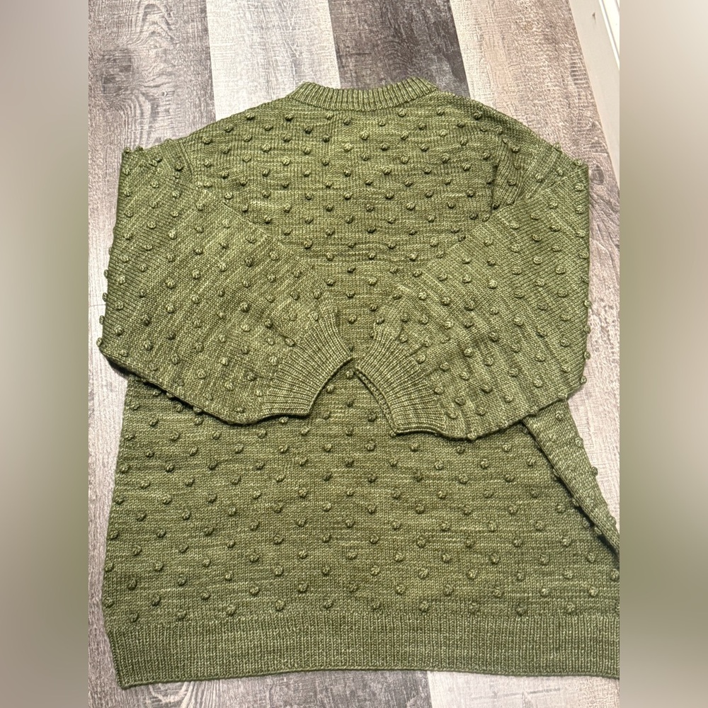 Misha & Puff Principal Popcorn Crew Sweater in Lichen - Picture 2 of 3